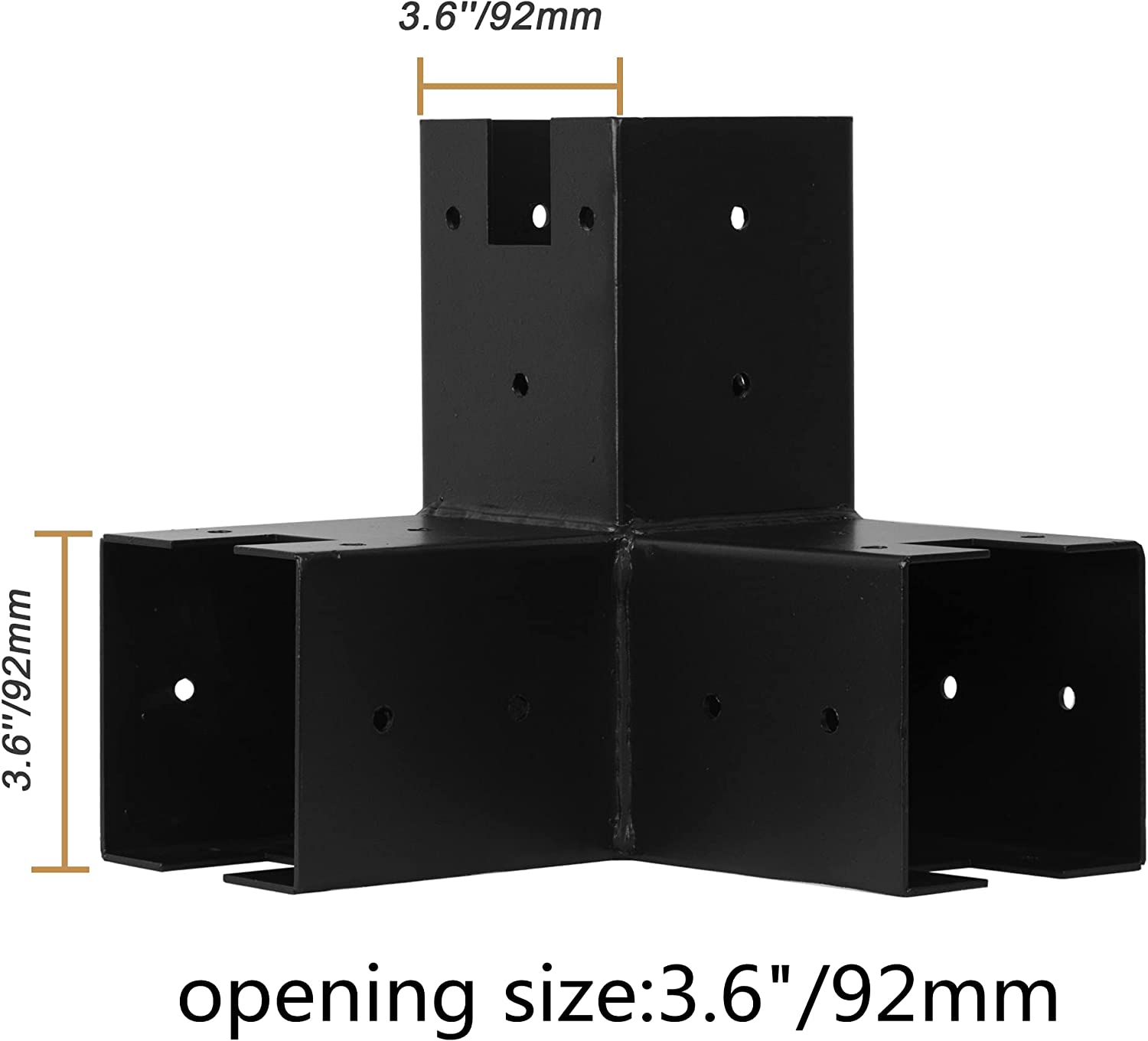 Easily Assembled Steel Pergola Kit Heavy-duty Corner Connector Brackets for Wood Stand