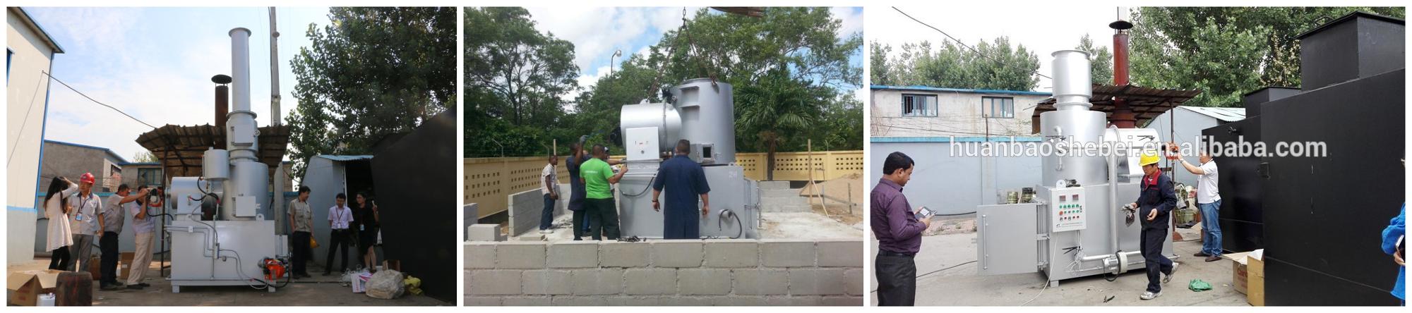 Advanced Pyrolysis Technology Hospital Incinerator with Smokeless Advantage and Burner