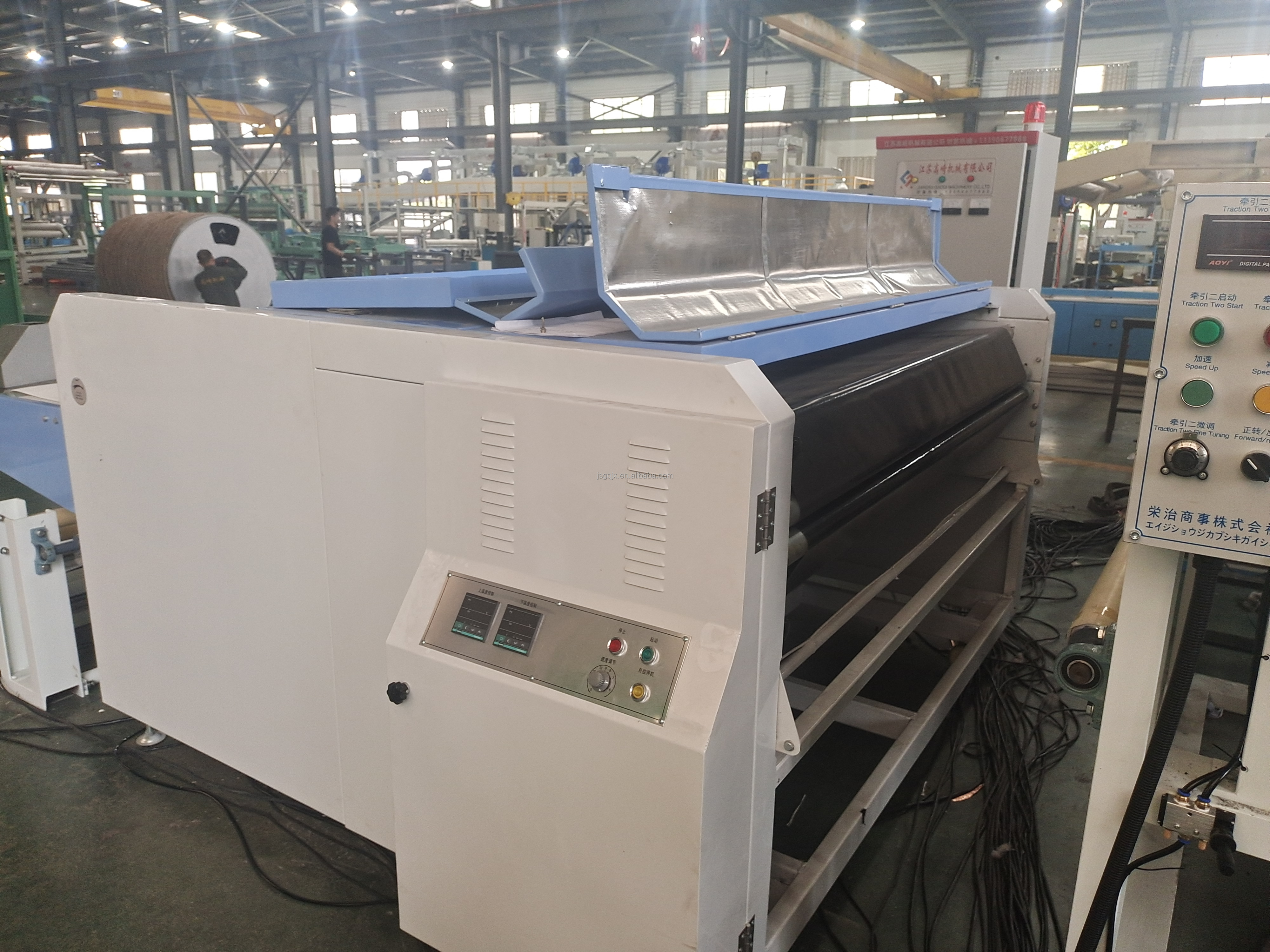 1200mm Cooling Zone Flatbed Laminator Machine 2022 Model for Silicone Roller Lamination