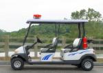 Customized White Utility Golf Cart , Electric Police Car For 4 Person