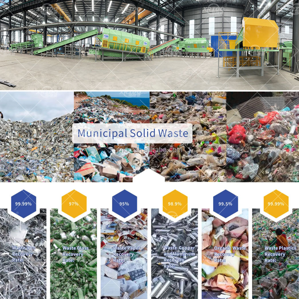 100t/D Automatic Waste Sorting Machine Garbage Recycling AI Sorting Machine