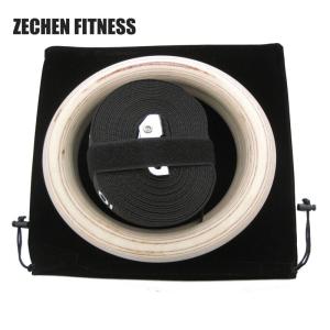 Quality 28mm 32mm Wooden Gymnastic Rings At Home Workout Fitness Gym Exercise Ring wholesale