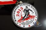Red / White / Blue Ribbon Custom Sports Medals For Skating , Skiing Events