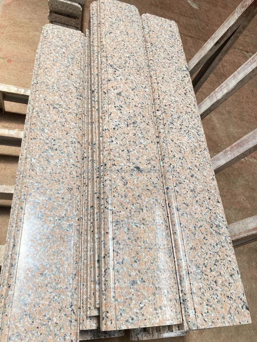 Modern Honed Surface Finishing Rosa Pink Porrino 635 Granite Slab for Villa Decoration
