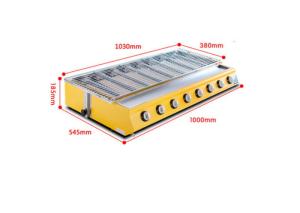 Quality Factory Price Smokeless Barbecue 8 pcs burner Gas Stainless Steel ceramic barbecue grill wholesale