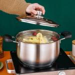 High Quality Home Kitchen Cooker Pasta Pot Stainless Steel Soup Stock Pot