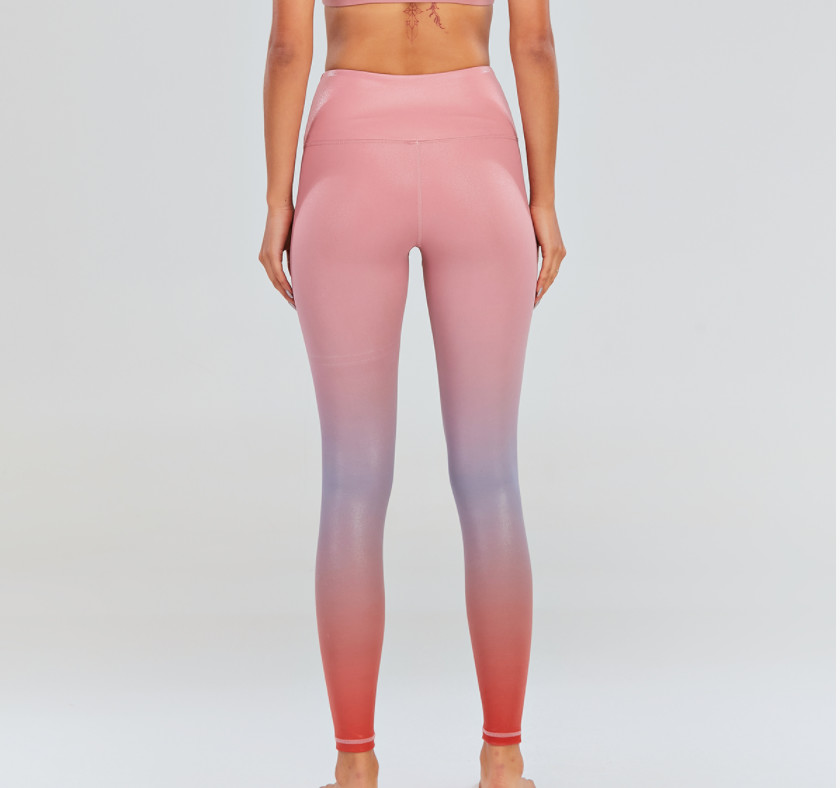 Ladies Gym Tights Leggings Colorful Women High Waist Compression Leggings
