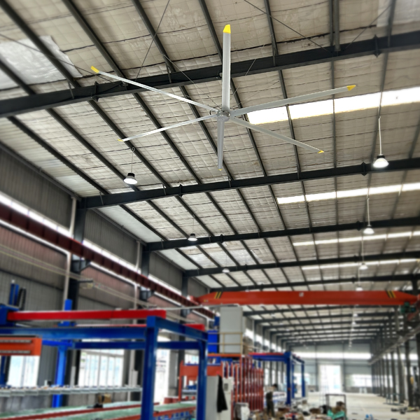 7.3m 24FT PMSM Motor Industrial Ceiling Fan For Warehouse Ventilation And Air Cooling