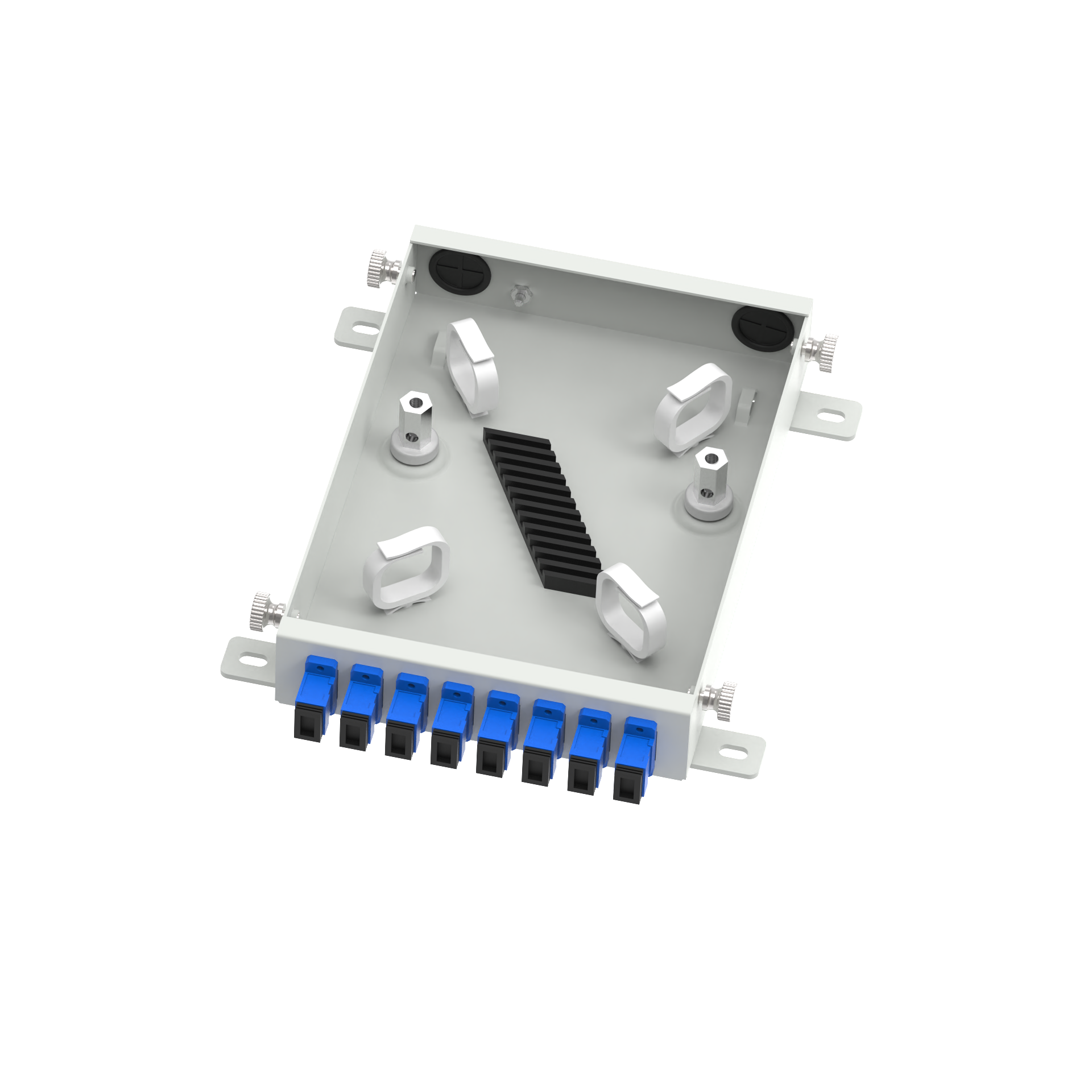 5 Fiber Optic Terminal Box for -Made SC UPC Type 8 Cores Network FTTH/FTTX Distribution