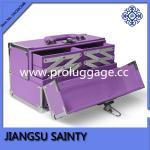 Lavender purple exquisite pu leather cosmetic case