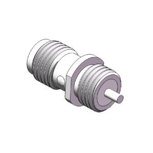 Quality 50Ohm Nickle Plating Bulkhead Female Jack Straight SMA Connector wholesale