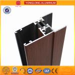 Clear Texture Wood Grain Imitating Finish Aluminum Extrusion Profiles Lightweigh