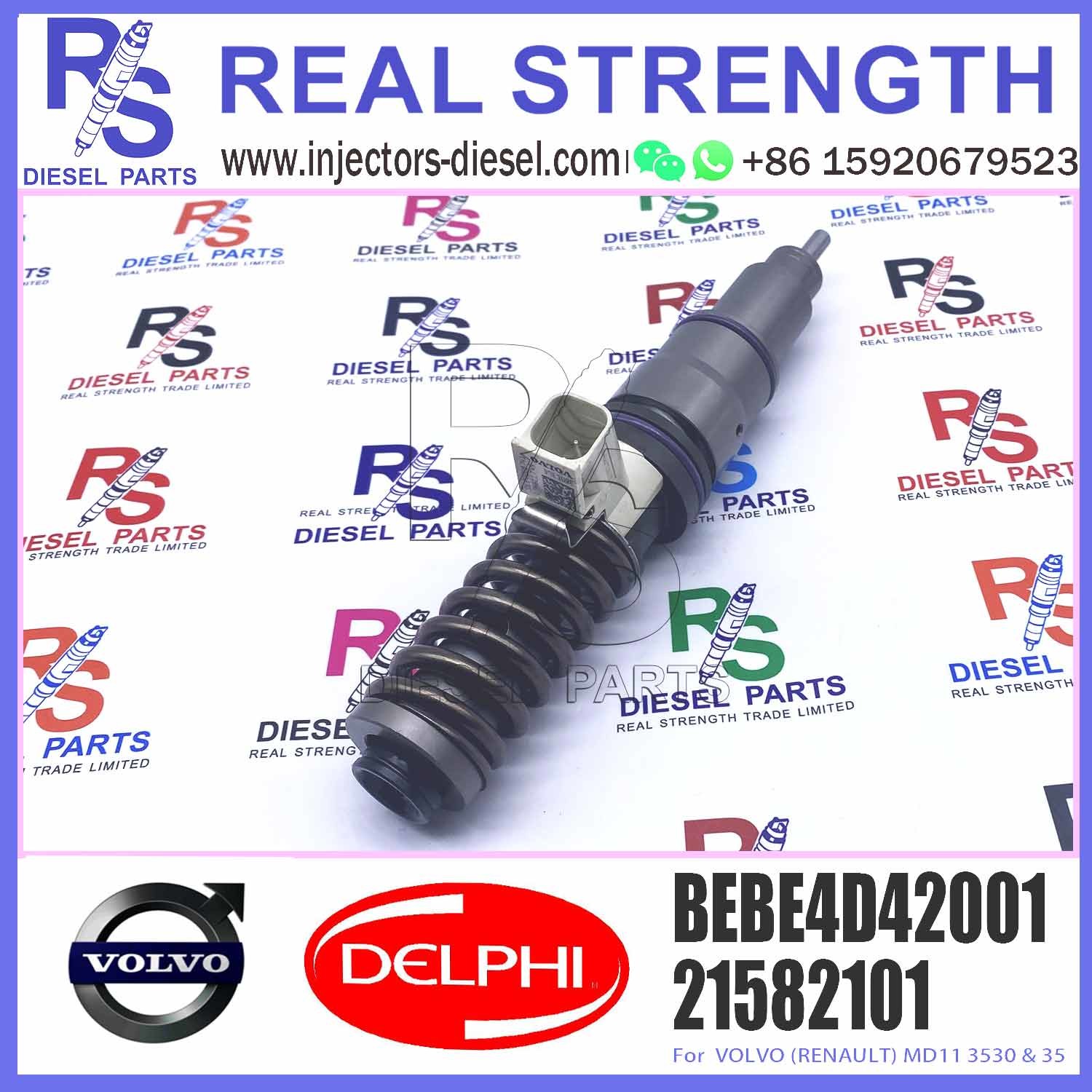 High Performance Diesel Engine Parts 21582101 Electronic Unit Common Rail Fuel Injector BEBE4D42001 For Diesel Engine
