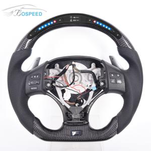 Quality RAV4 Hybrid LED Toyota Carbon Fiber Steering Wheel Custom Real Leather wholesale