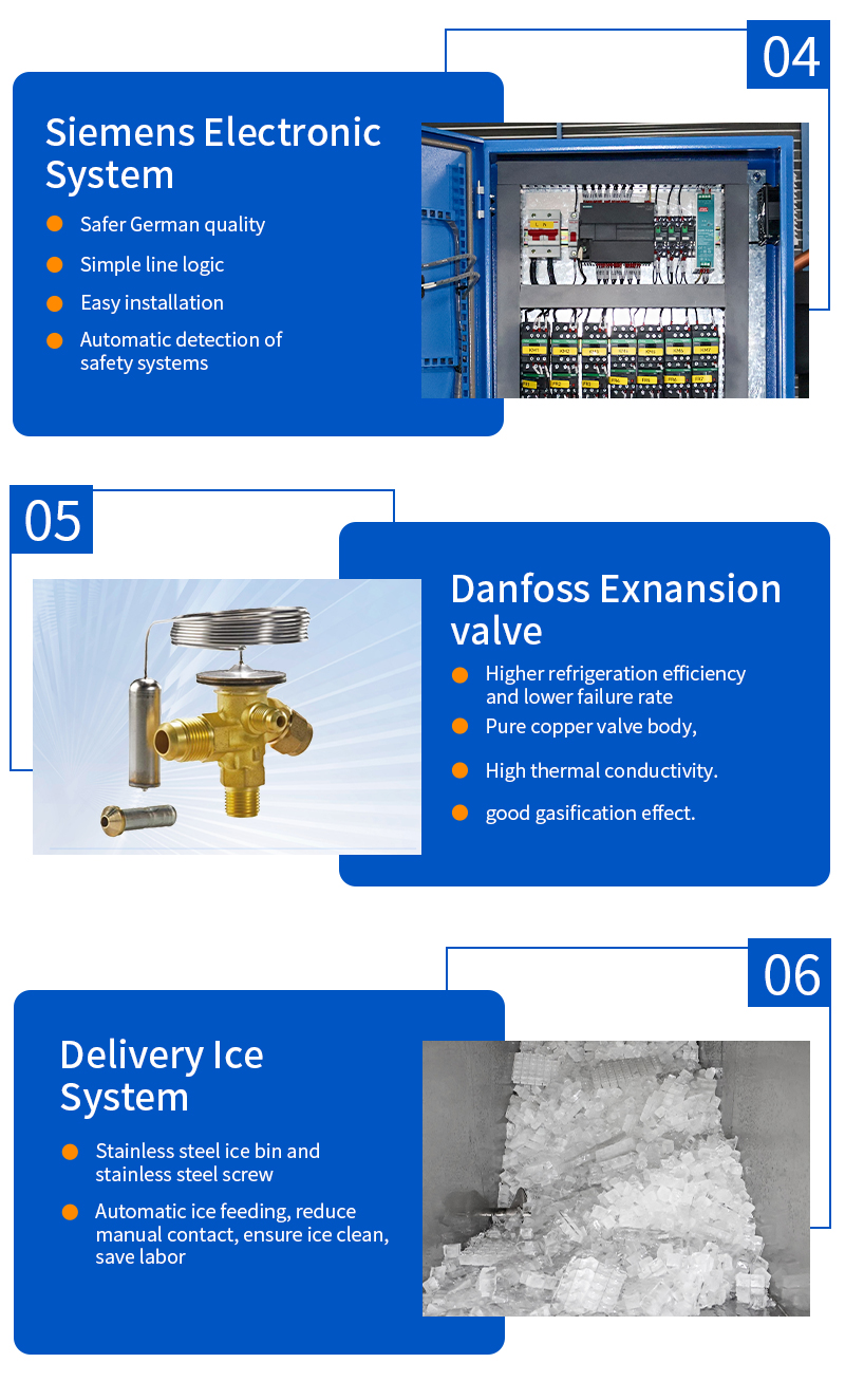 ICEMA 2T/24H ice machine automatic ice cube maker machine for ice plants