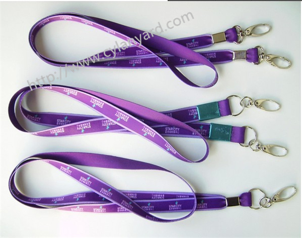Dye sub printing lanyard with sheet crimp