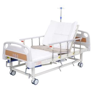 Quality Manual Health Care Medical Rotating Elderly Nursing Bed With Toilet for sale wholesale