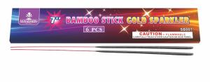 Quality 170mm Low Smoke Sparklers 7 Inch Bamboo Stick Gold Sparklers Fireworks wholesale