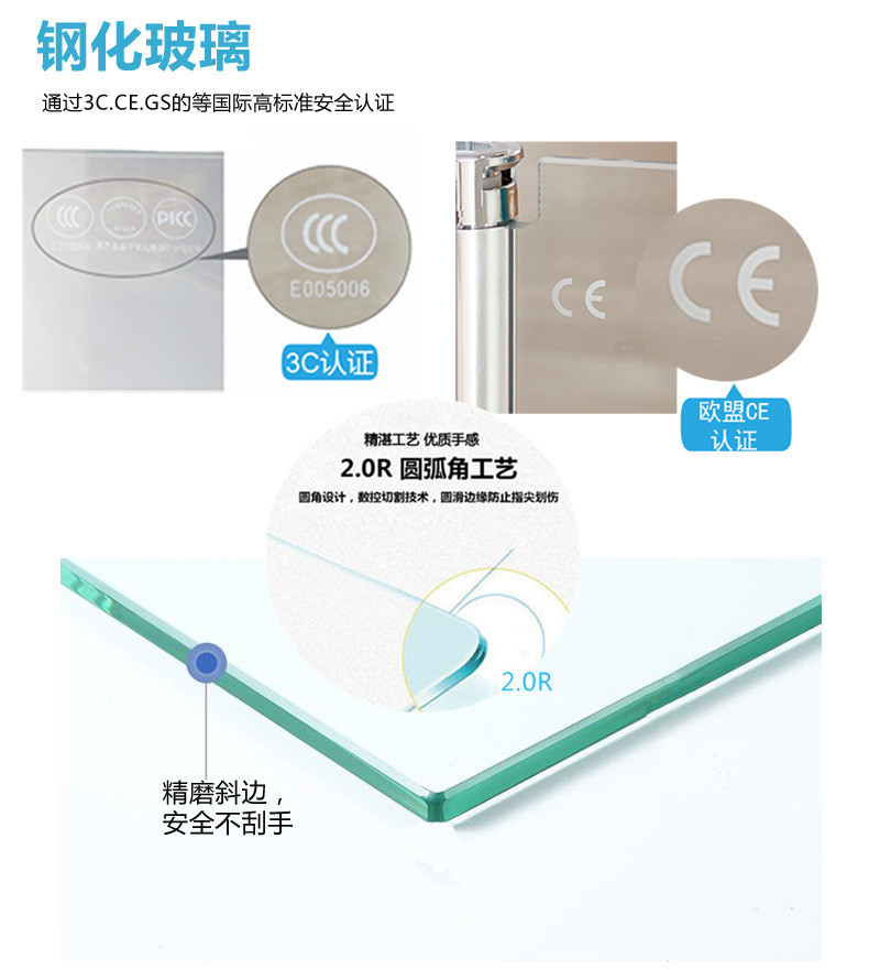 Frameless Three Panel Sliding Glass Door Clear Hinge Swing