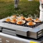 Small Countertop BBQ Grill 45kg Kebabs Grill Restaurant Equipment
