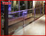Glass Spigot For Glass Railing VH102SB GlassSpigot Tempered glass Railing 304