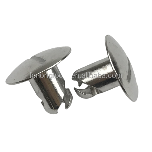 Improved 1" Large Head Silver Aluminum Sprint Car Quarter Turn Dzus Standard Compatible and Purpose for Replace/Repair