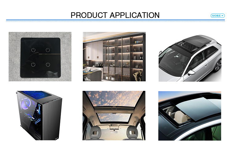Professional factory custom-Made protector tinted black grey rawRaw 4ft x 8ft plain glass sheets for auto sunroof brick