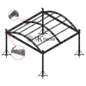 Quality Indoor and Outdoor Concert Stage Truss Fit 400 in Silver or Black with OEM Service wholesale