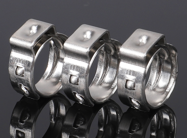 ZINC Finish JIS Standard 5.8-23.5mm Thin Thickness Clip Single Ear Pex Pipe One Ear Hose Cinch Clamp for Hardware Bolts Clamp Type Food Beverage
