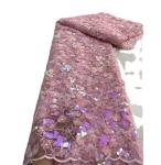 Dubai 3d embroidery lace heavy beaded luxury 3D lace fabric