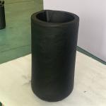 Black Cylindrical Melting Gold Crucible Chemical / Heat Resistance 150kg