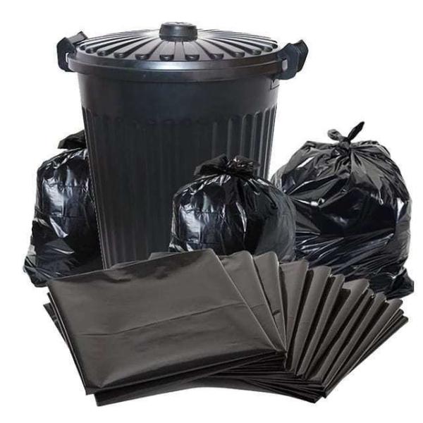Other Household Products Heavy Duty Black HDPE Plastic Garbage Bags for Wheelie