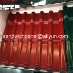 960mm dark color luxury ASA glazed roof tile with 2.8mm for residential area