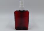 OEM Red 150ml 200ml PETG Bottle With Sprayer Beauty Packaging