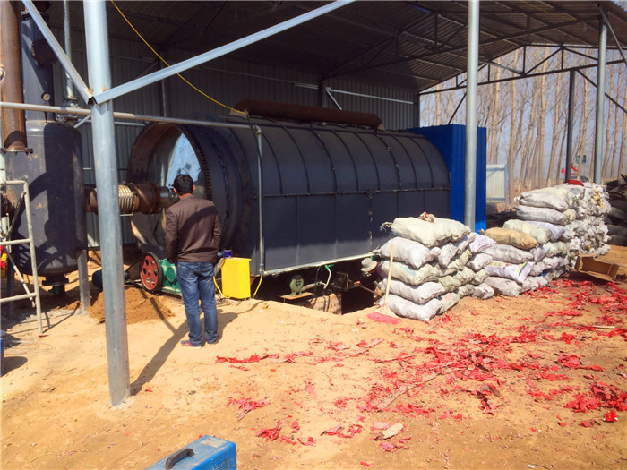 8ton High Efficient CE ISO Approved Waste Tyre Recycling To Fuel Oil Pyrolysis Plant