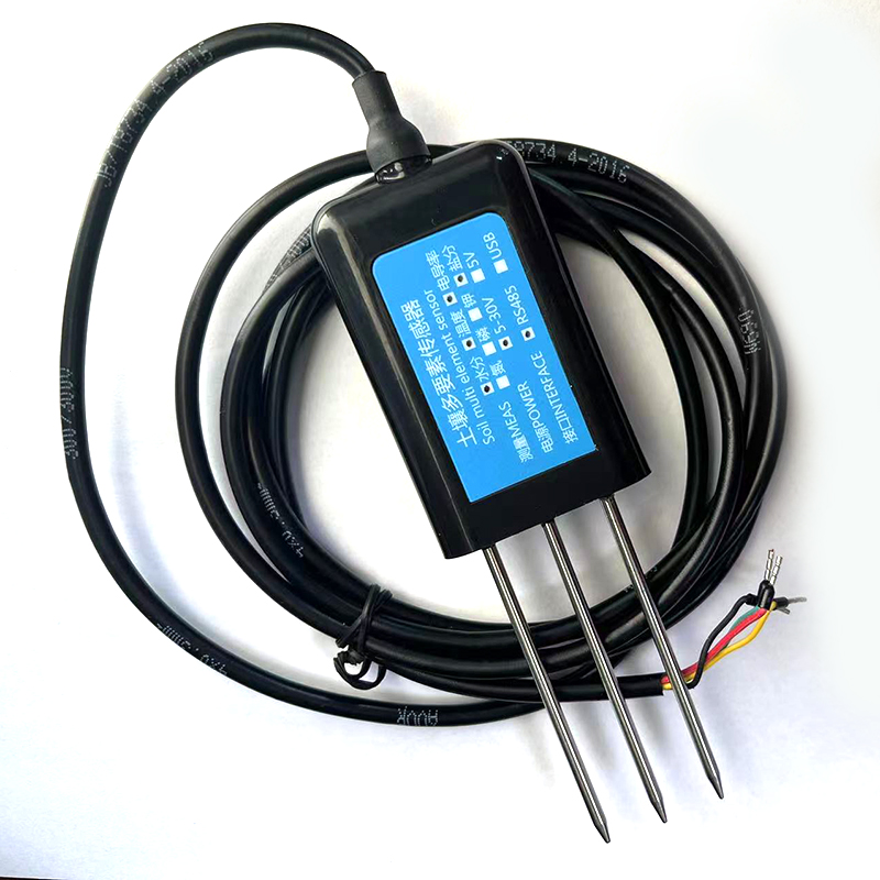 Soil Temperature Moisture PH Electrical Conductivity Sensors 5-30VDC Power Supply