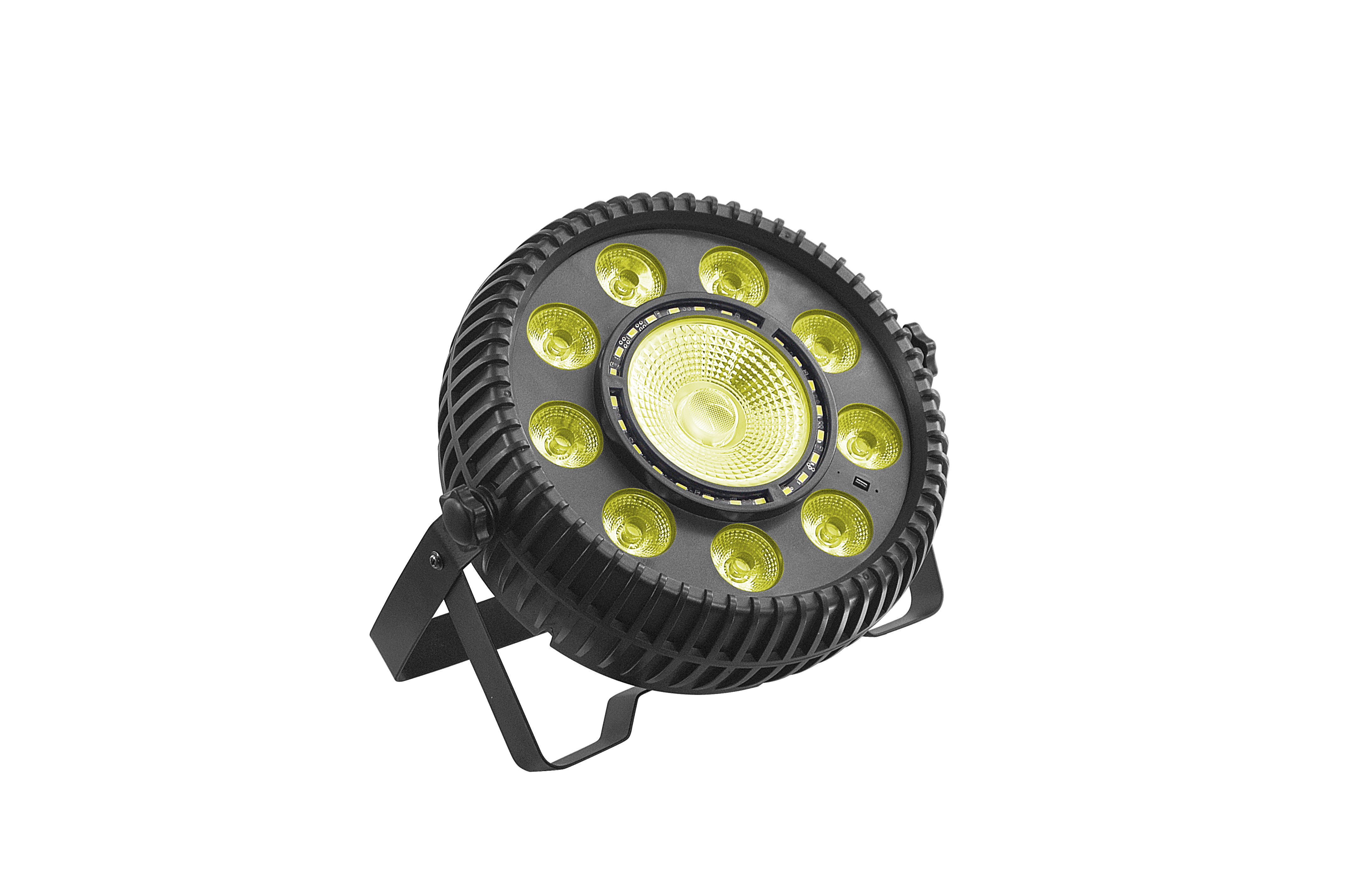 Mini 9PCS RGBWA UV 4IN1 5IN1 LED Effect 30W COB Strobe Par Stage Light