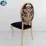 Traditional Stainless Steel Stackable Event Chairs Round Back Rental W50xD65xH92