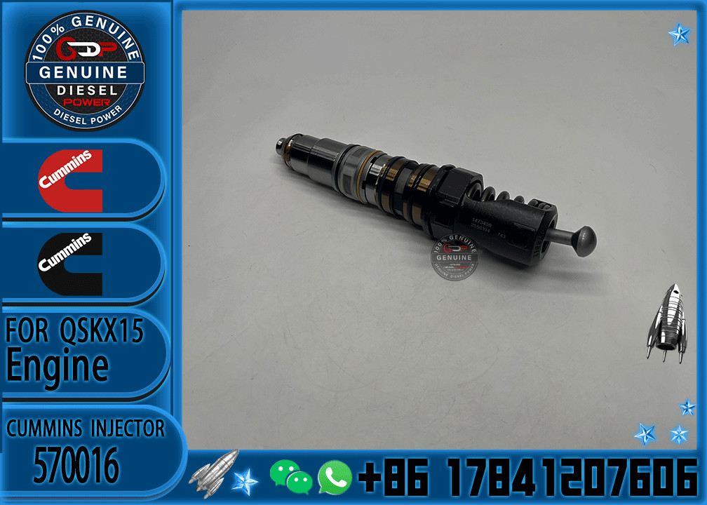 Cummins Compatible Fuel Injector for Models 1521977, 570016, 579251, 4088725, 4903455, 4902818X15