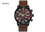 BARIHO Men's Quartz Watch Four Color Options Leather Band Wrist Watch M143