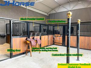 Quality Powder Coating Indoor 28mm Bamboo Pine Wooden Horse Stalls wholesale