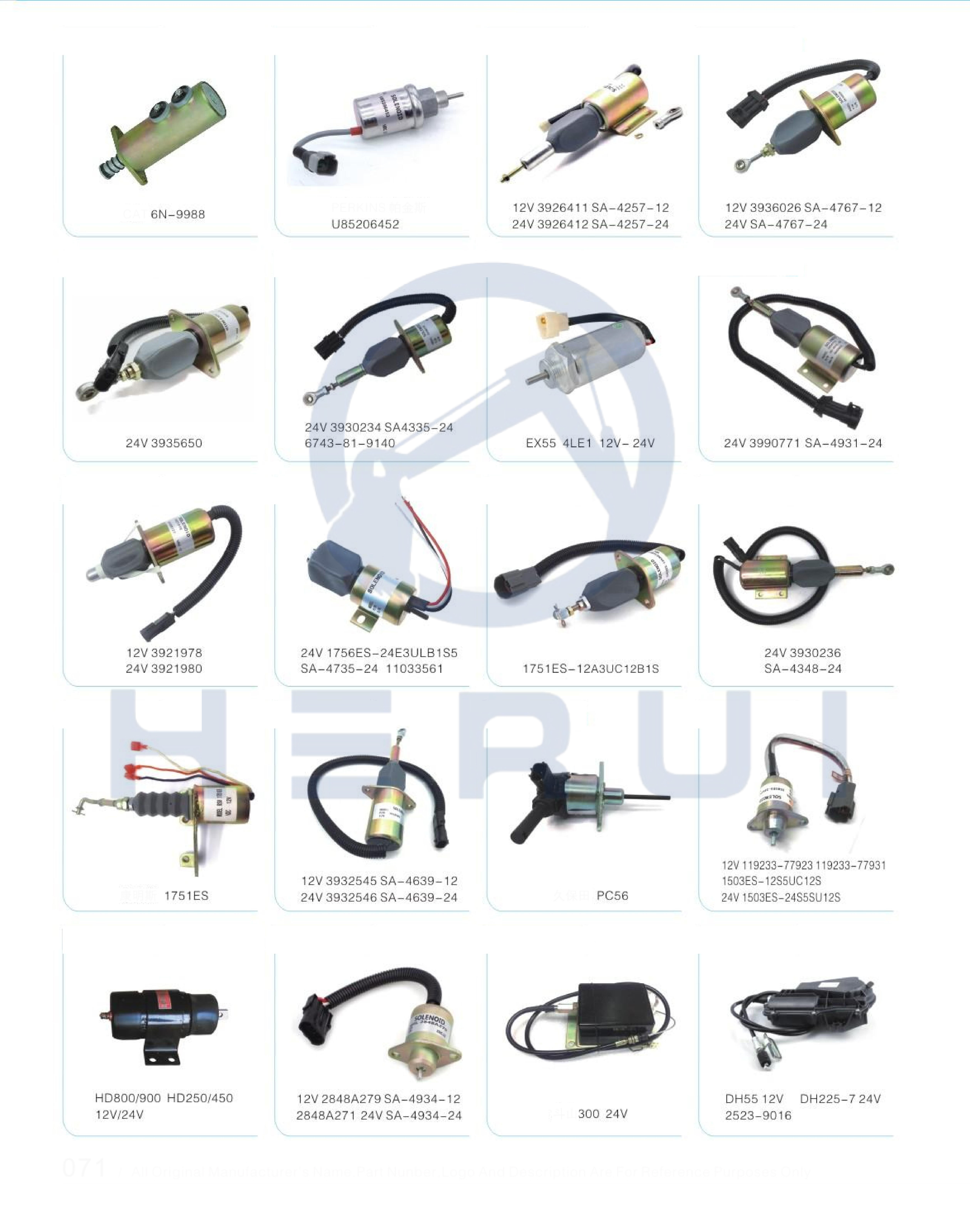24V 11N6-66090 Stop Solenoid Valve Excavators R210LC-7H R220LC-7H