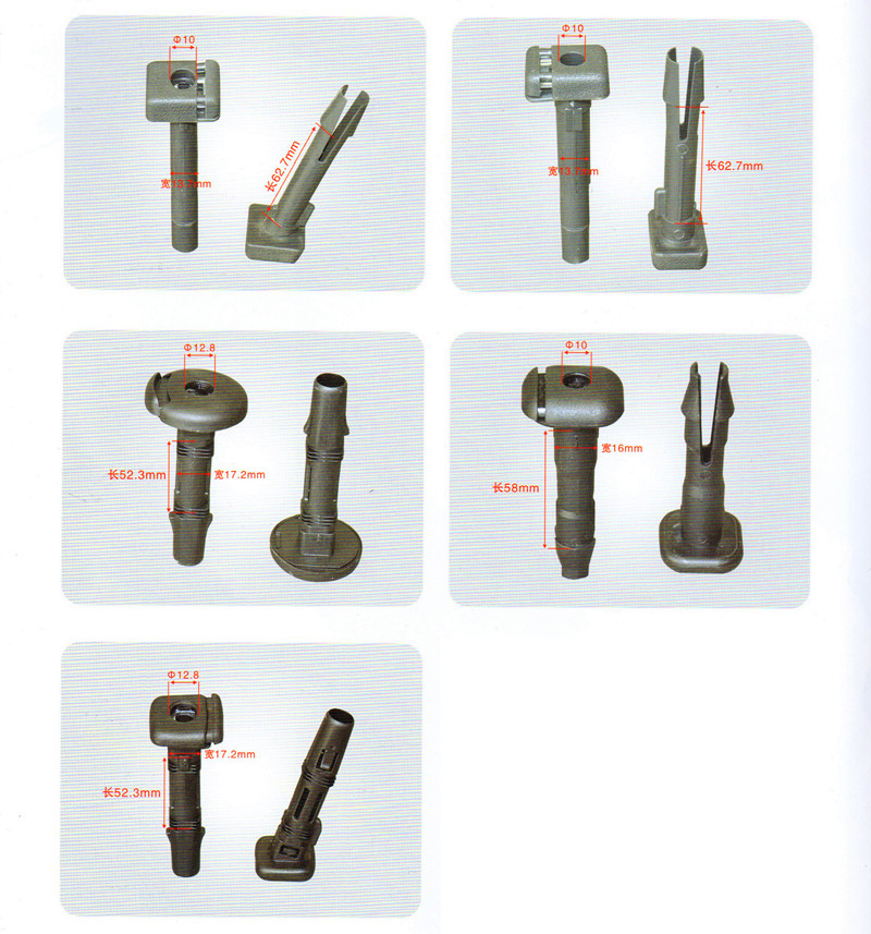 Front Headrest Post Guide Tube Insert Holes