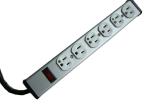 15 Ft Multi Outlet Power Strip 6 Plug Hospital Grade , Mountable Power Bar Low