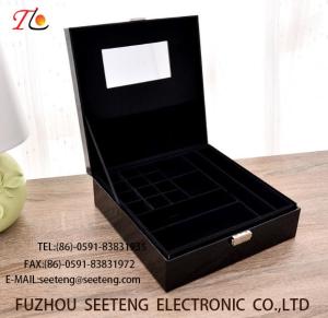 Quality High end and elegant PU leather jewelry box for wholesale from manufacturer wholesale