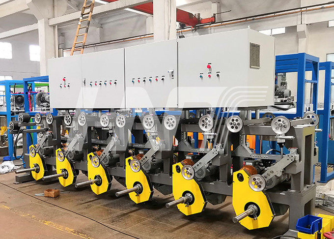 Elevator Cable Wire Spool Payoff Machine 24 Bobbin Maximum Speed 40m / Min