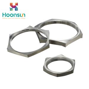Quality Metallic Cable Gland Accessories EMC Locknut With Electrical Fittings wholesale