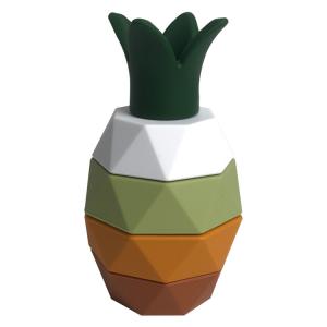 Quality MHC Silicone Stacking Blocks 5Pcs Pineapple Educational Montessori Sensory Toys wholesale