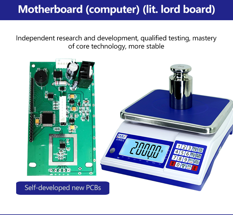 Conventional 30000 Precision Multi-function LCD Weighing Table Scale with Display LCD