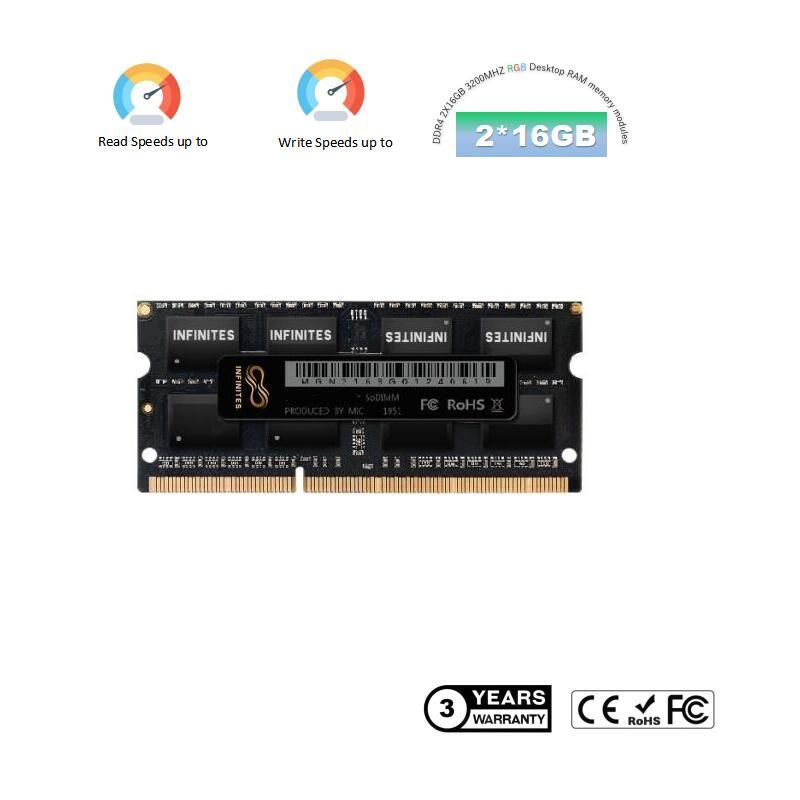 Factory Wholesale DDR3 DDR4 8GB 4GB 16GB 32GB Laptop RAM 3200 2666 DDR3l 260pin SODIMM Notebook Memory RAM Laptop DDR4 3200MHz 32GB